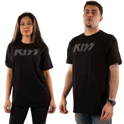 Picture of KISS Unisex T-Shirt: Logo Embellished