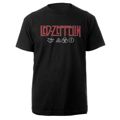 Picture of Led Zeppelin Unisex T-Shirt: Logo & Symbols