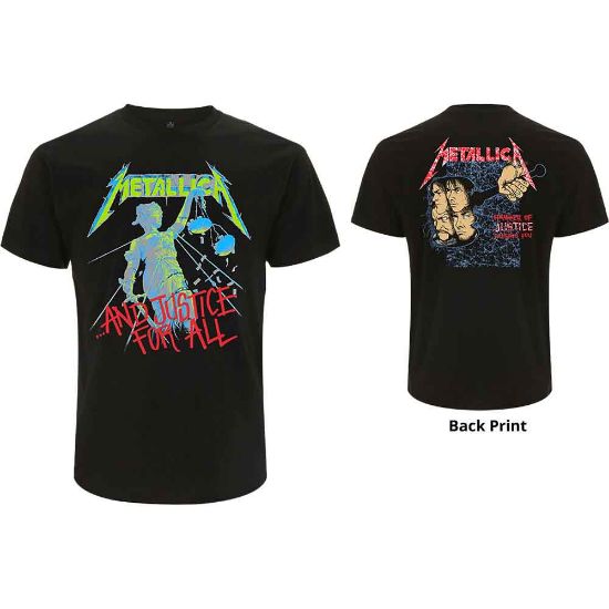 Picture of Metallica Unisex T-Shirt: And Justice For All (Original) Back Print (Medium)