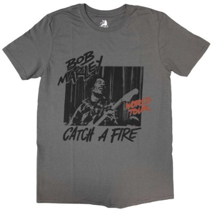 Picture of Bob Marley Unisex T-Shirt: Catch A Fire World Tour