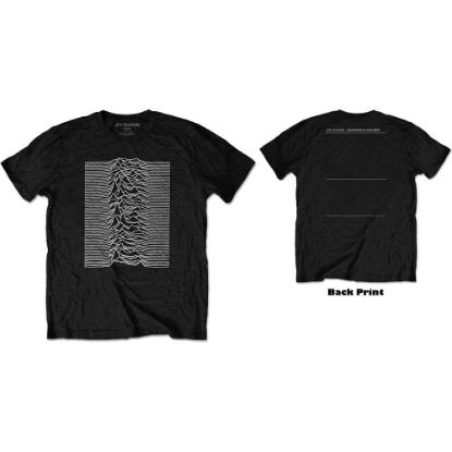 Picture of Joy Division Unisex T-Shirt: Unknown Pleasures Back Print