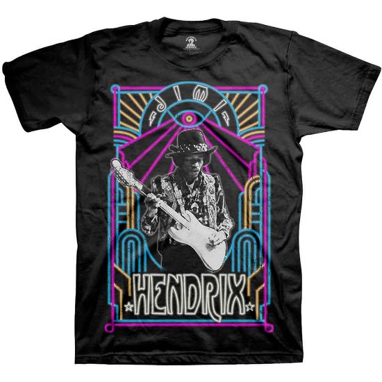 Picture of Jimi Hendrix Unisex T-Shirt: Electric Ladyland Neon