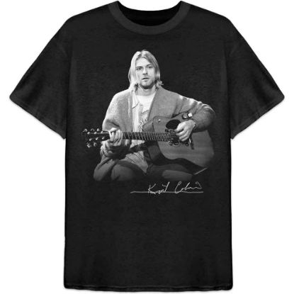 Picture of Kurt Cobain Unisex T-Shirt: Guitar Live Photo