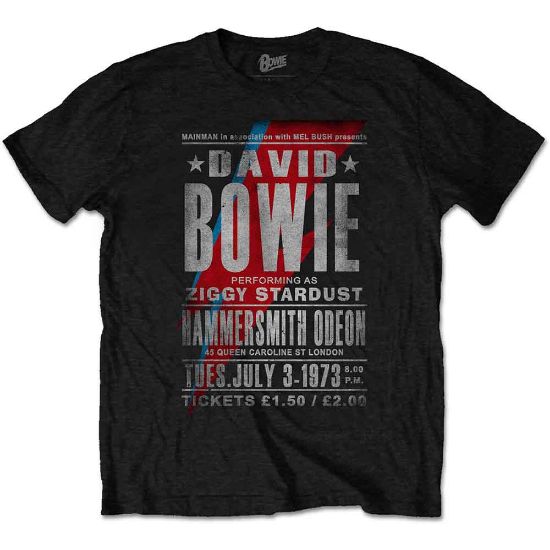 Picture of David Bowie Unisex T-Shirt: Hammersmith Odeon