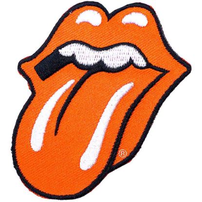 Picture of The Rolling Stones Woven Patch: Classic Tongue Orange (Standard) 