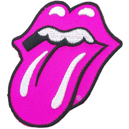 Picture of The Rolling Stones Woven Patch: Classic Tongue Pink (Standard) 