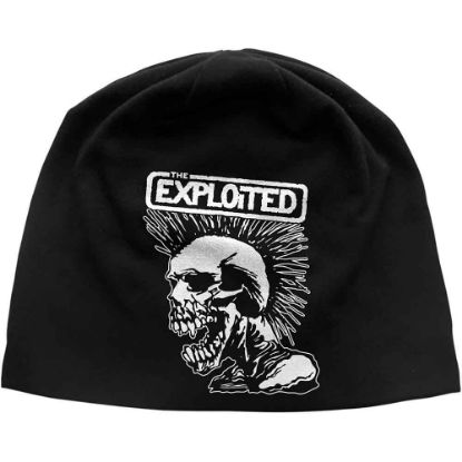 Picture of The Exploited Unisex Beanie Hat: Mohican Skull