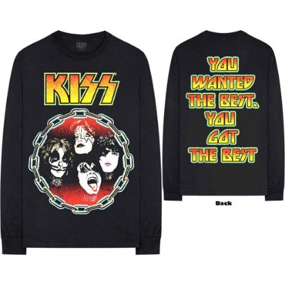 Picture of KISS Unisex Long Sleeve T-Shirt: You Wanted The Best Back Print