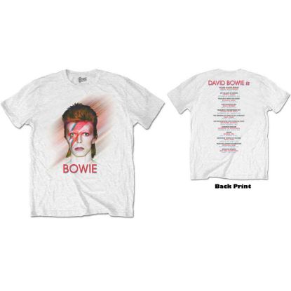 Picture of David Bowie Unisex T-Shirt: Bowie Is Back Print