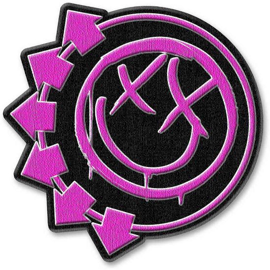 Picture of Blink-182 Woven Patch: Pink Neon Six Arrows Smile (Standard) 