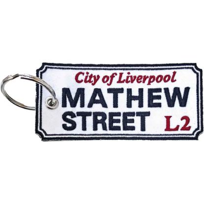 Picture of Rock Off Keychain: Mathew Street Liverpool Sign (Double Sided)