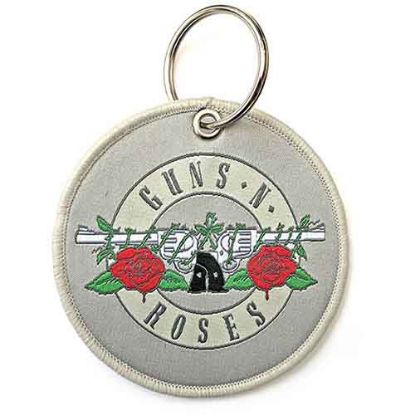 Picture of Guns N' Roses Keychain: Silver Circle Logo (Double Sided Patch)