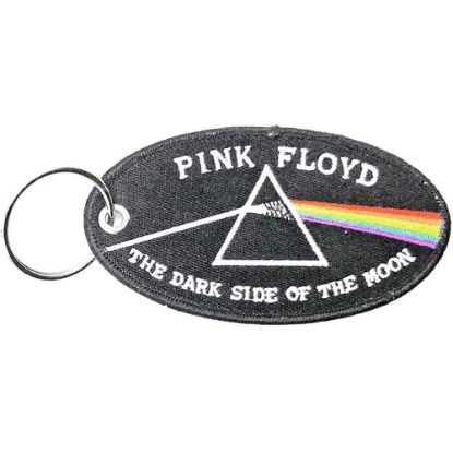 Picture of Pink Floyd Keychain: Dark Side of the Moon Oval Black Border (Double Sided Patch)