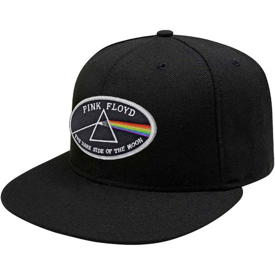 Picture of Pink Floyd Unisex Snapback Cap: The Dark Side of the Moon White Border