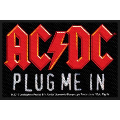 Picture of AC/DC Woven Patch: Plug Me In (Standard)