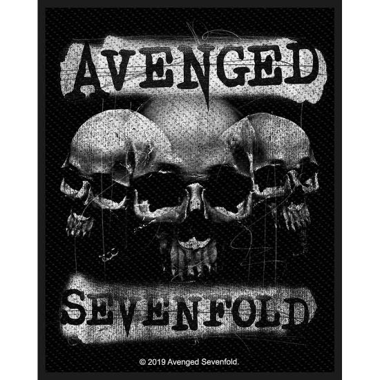 Picture of Avenged Sevenfold Woven Patch: 3 Skulls (Standard)