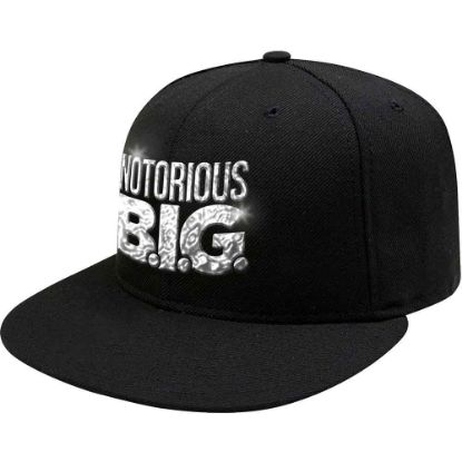 Picture of Biggie Smalls Unisex Snapback Cap: Logo (Sonic Silver)