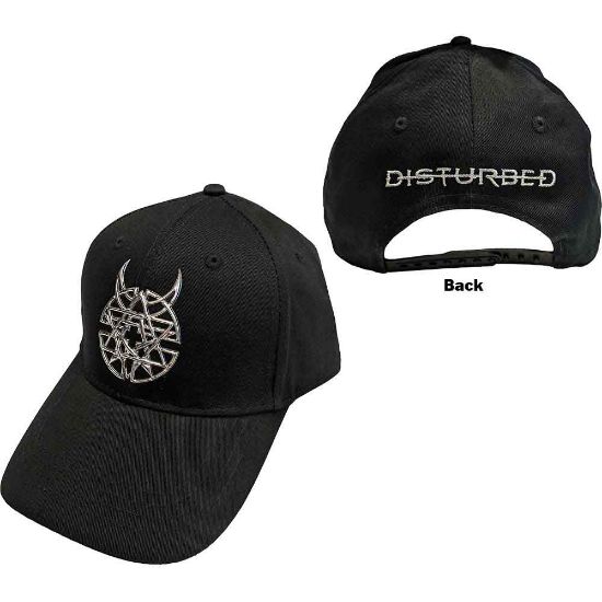 Picture of Disturbed Unisex Baseball Cap: Icon & Logo (Sonic Silver)