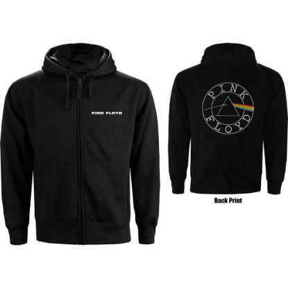 Picture of Pink Floyd Ladies Zipped Hoodie: Circle Logo Back Print