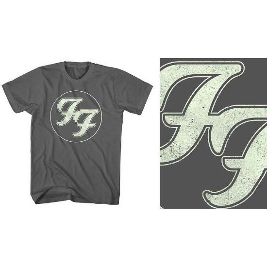 Picture of Foo Fighters Unisex T-Shirt: Gold FF Logo