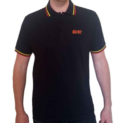 Picture of AC/DC Unisex Polo Shirt: Classic Logo (Small)