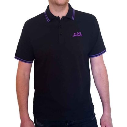 Picture of Black Sabbath Unisex Polo Shirt: Wavy Logo (Small)