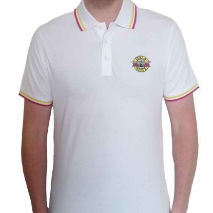 Picture of Guns N' Roses Unisex Polo Shirt: Classic Logo (Medium)