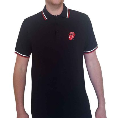 Picture of The Rolling Stones Unisex Polo Shirt: Classic Tongue