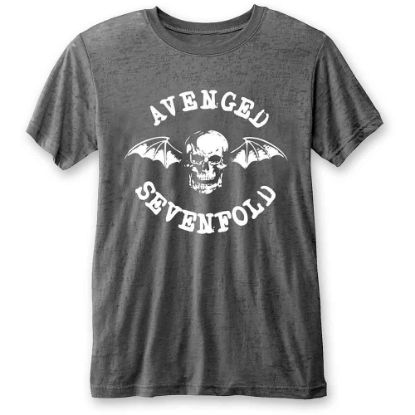 Picture of Avenged Sevenfold Unisex Burnout T-Shirt: Deathbat