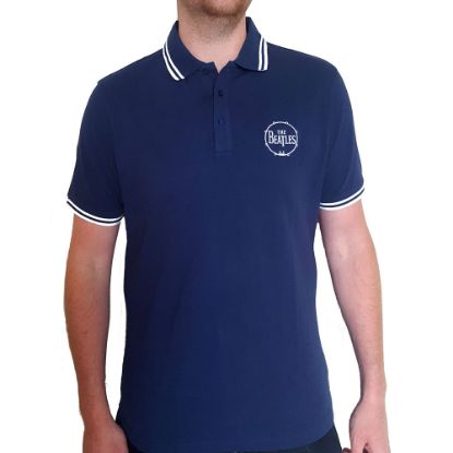 Picture of The Beatles Unisex Polo Shirt: Drum Logo