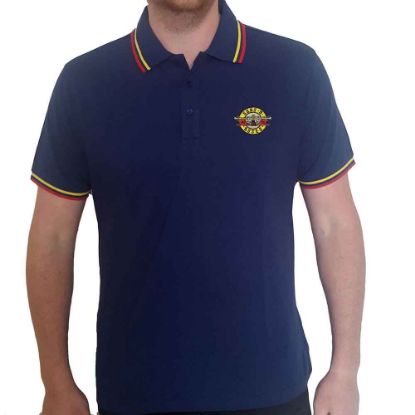 Picture of Guns N' Roses Unisex Polo Shirt: Classic Logo