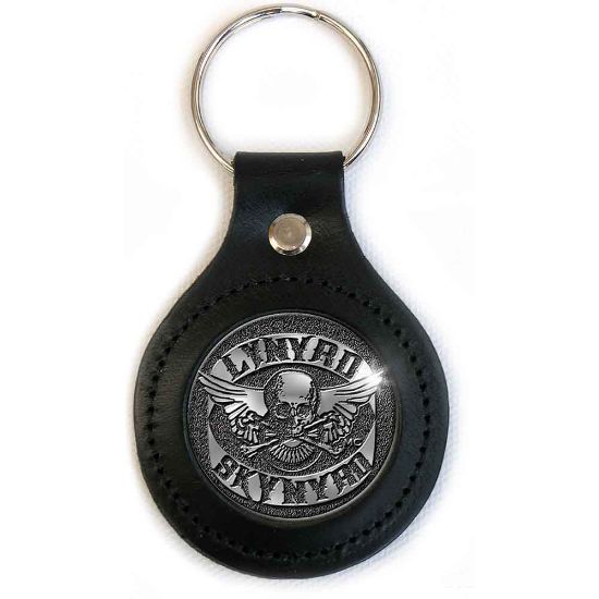 Picture of Lynyrd Skynyrd Keychain: Biker Logo (Leather Fob)