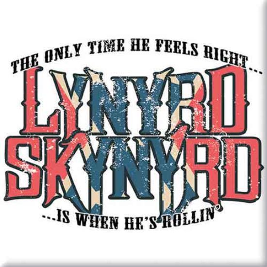 Picture of Lynyrd Skynyrd Fridge Magnet: Only Time He Feels Right