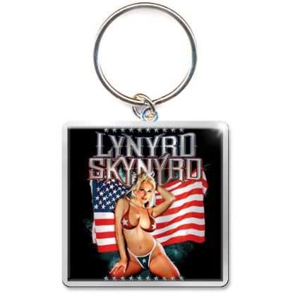 Picture of Lynyrd Skynyrd Keychain: American Flag (Photo-print)