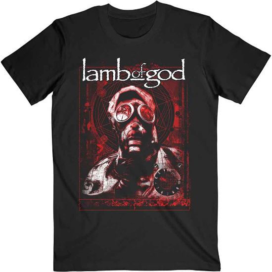 Picture of Lamb Of God Unisex T-Shirt: Gas Masks Waves