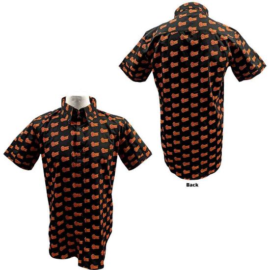 Picture of David Bowie Unisex Casual Shirt: Logo Pattern (All Over Print)