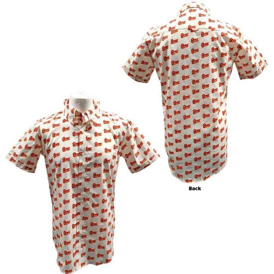 Picture of David Bowie Unisex Casual Shirt: Logo Pattern (All Over Print)