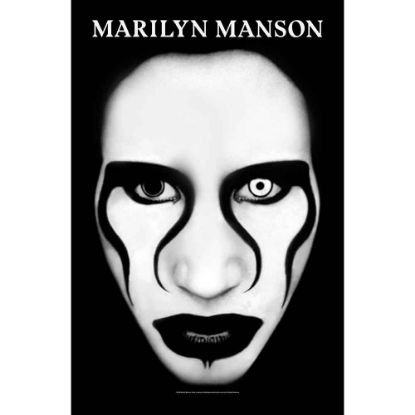 Picture of Marilyn Manson Textile Poster: Defiant Face