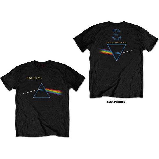 Picture of Pink Floyd Unisex T-Shirt: Dark Side of the Moon Flipped Back Print