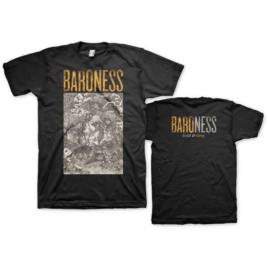 Picture of Baroness Unisex T-Shirt: Gold & Grey Back Print