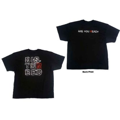 Picture of Disturbed Unisex T-Shirt: Are You Ready? Back Print