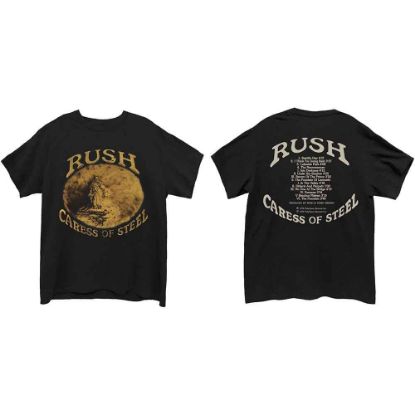 Picture of Rush Unisex T-Shirt: Caress of Steel Back Print