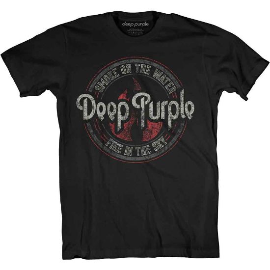 Picture of Deep Purple Unisex T-Shirt: Smoke Circle