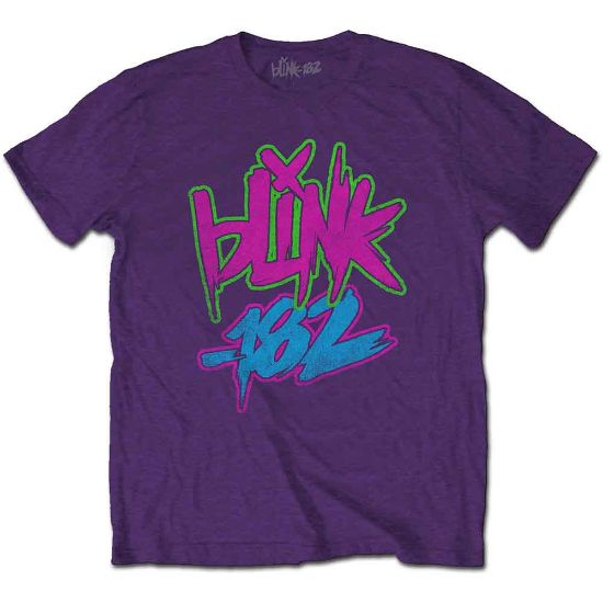 Picture of Blink-182 Unisex T-Shirt: Neon Logo (X-Large)