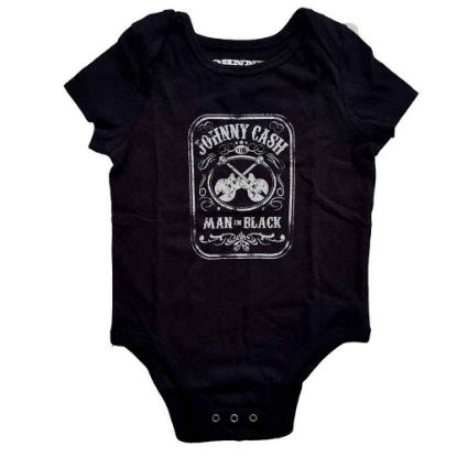 Picture of Johnny Cash Kids Baby Grow: Man In Black (9-12 Months)