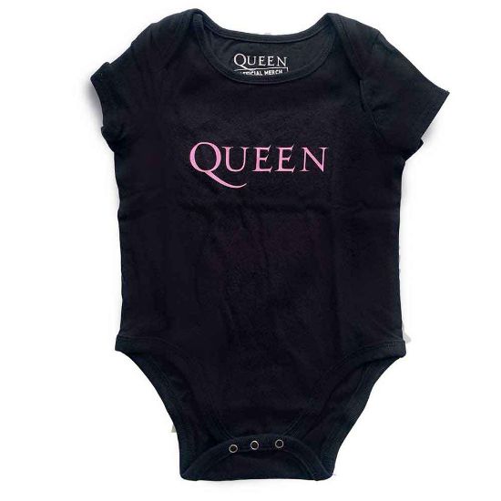 Picture of Queen Kids Baby Grow: Pink Logo