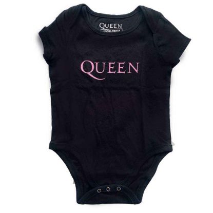 Picture of Queen Kids Baby Grow: Pink Logo (0-3 Months)