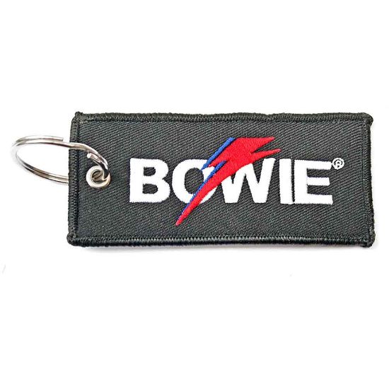 Picture of David Bowie Keychain: Flash Logo (Double Sided Patch)