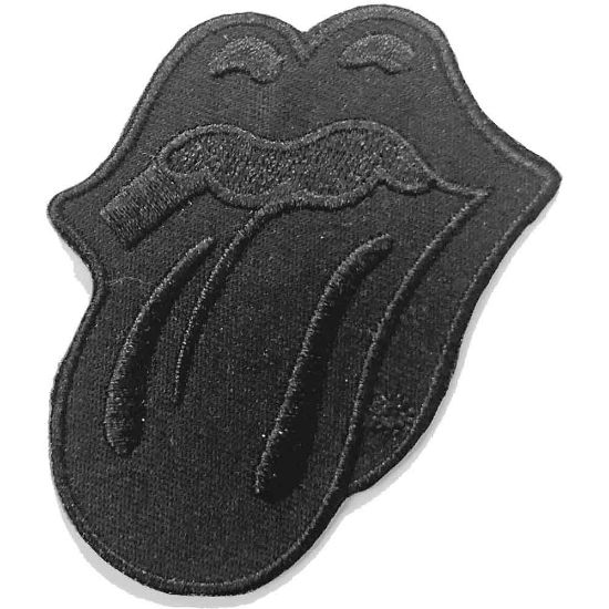 Picture of The Rolling Stones Woven Patch: Classic Tongue Black (Standard) 