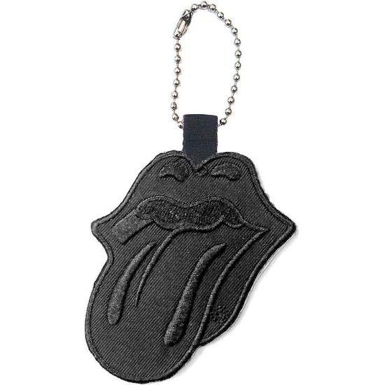 Picture of The Rolling Stones Keychain: Classic Tongue Black (Double Sided Patch)